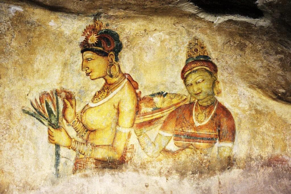 Sigiriya’s Celestial Maidens: The Ancient Rock Frescoes